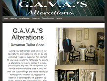 Tablet Screenshot of gavasalterations.com